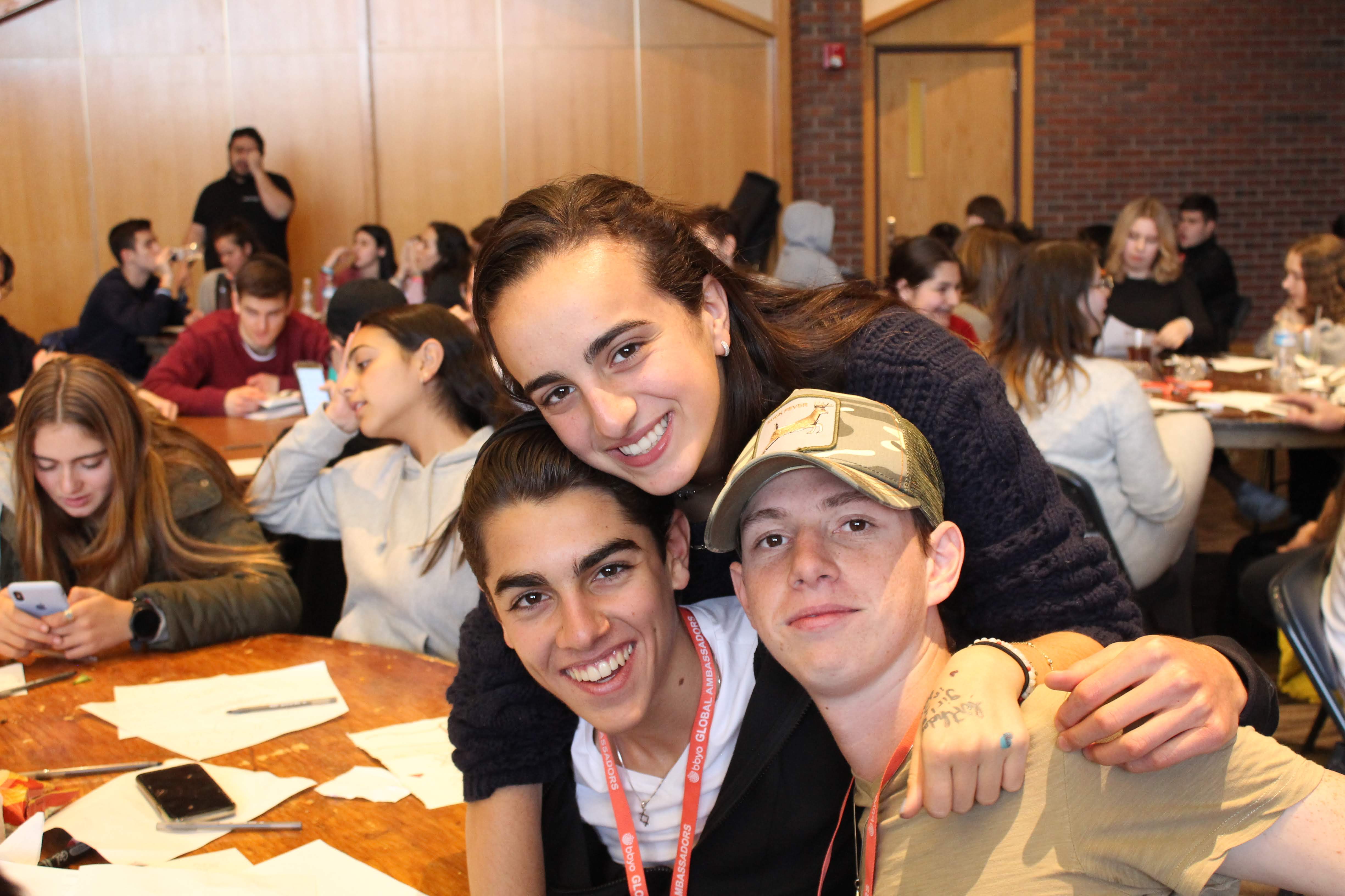 Group of people celebrating on stage