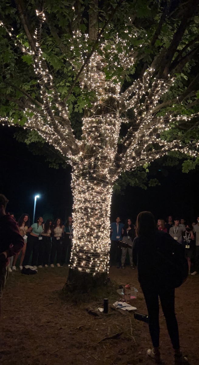 Group of people celebrating on stage