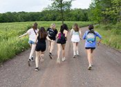 Group of people smiling outdoors