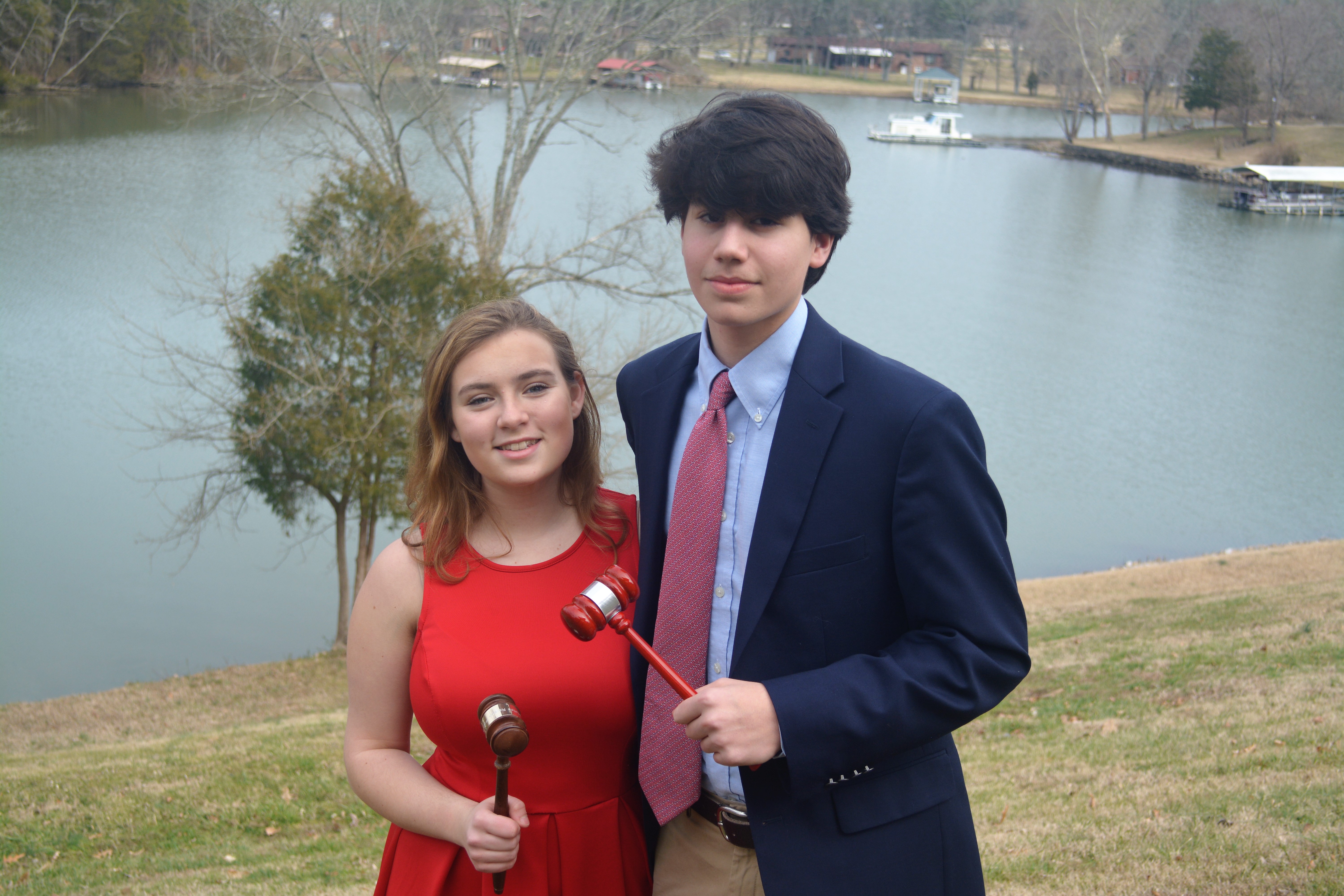 Group of people celebrating on stage