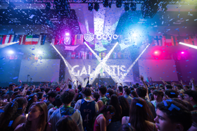 Group of people celebrating on stage