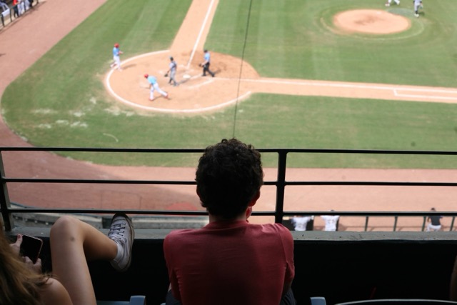 Group of people celebrating on stage