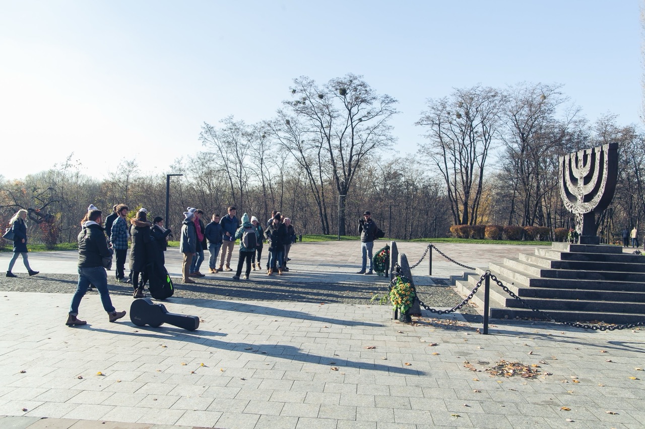 Group of people celebrating on stage