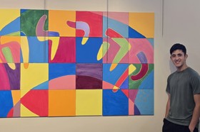 Group of people celebrating on stage