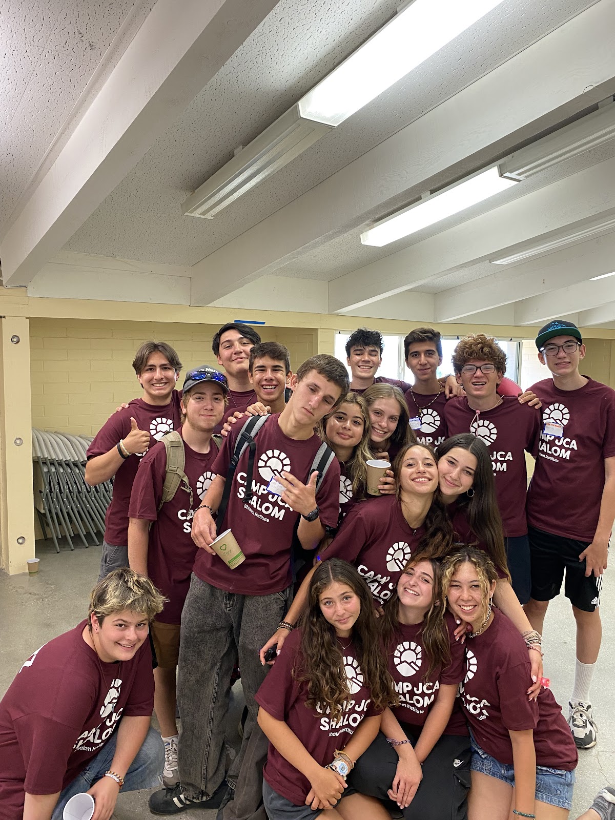 Group of people celebrating on stage