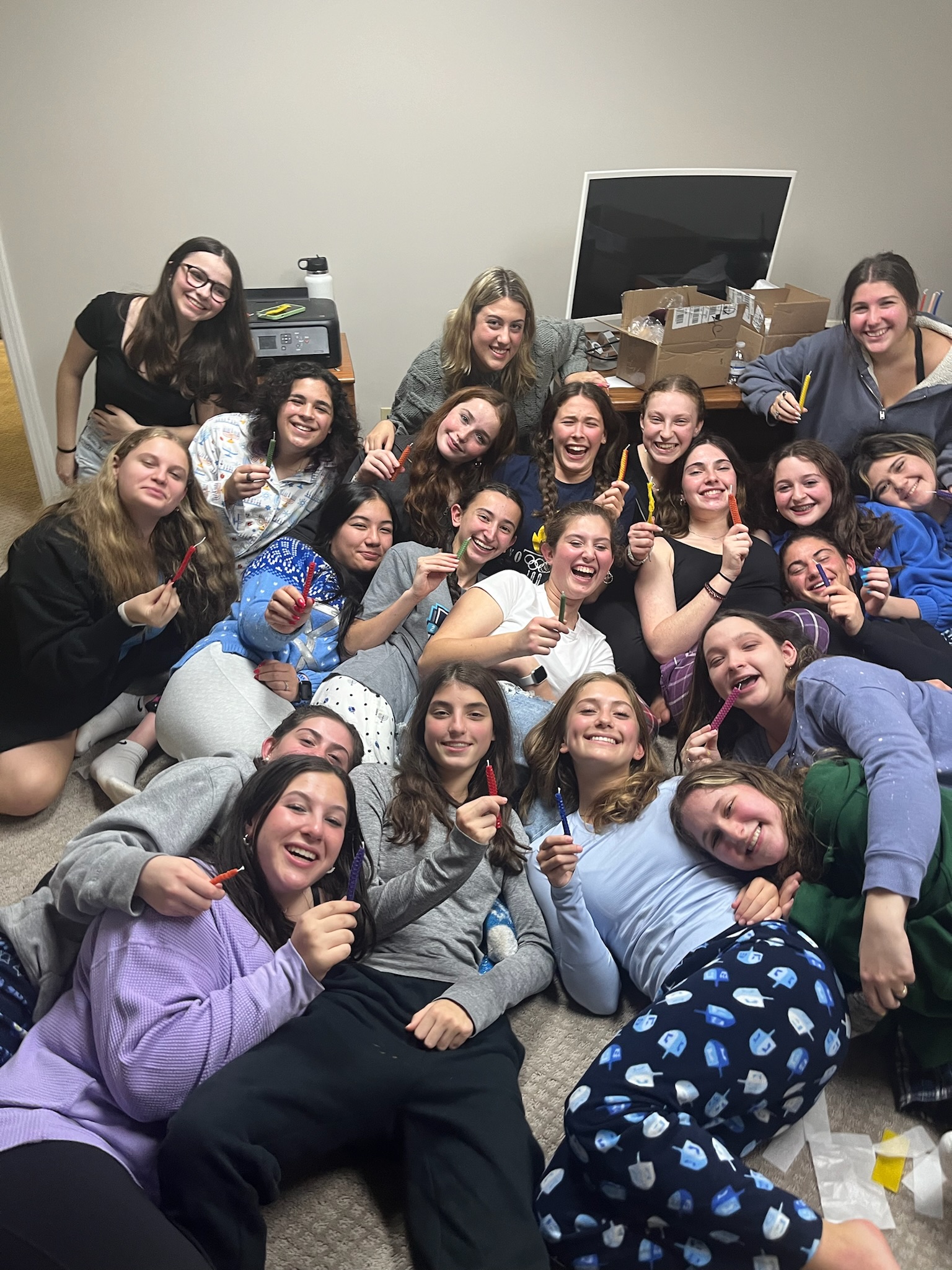 Group of people celebrating on stage