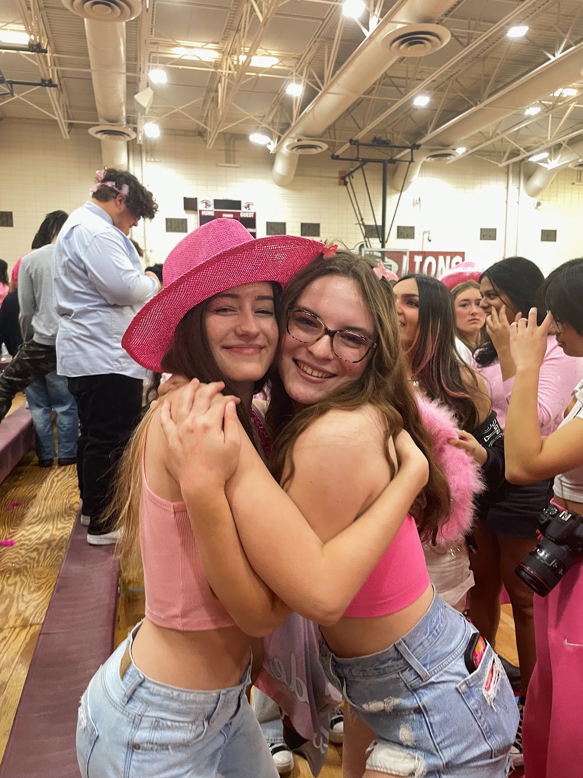 Group of people celebrating on stage