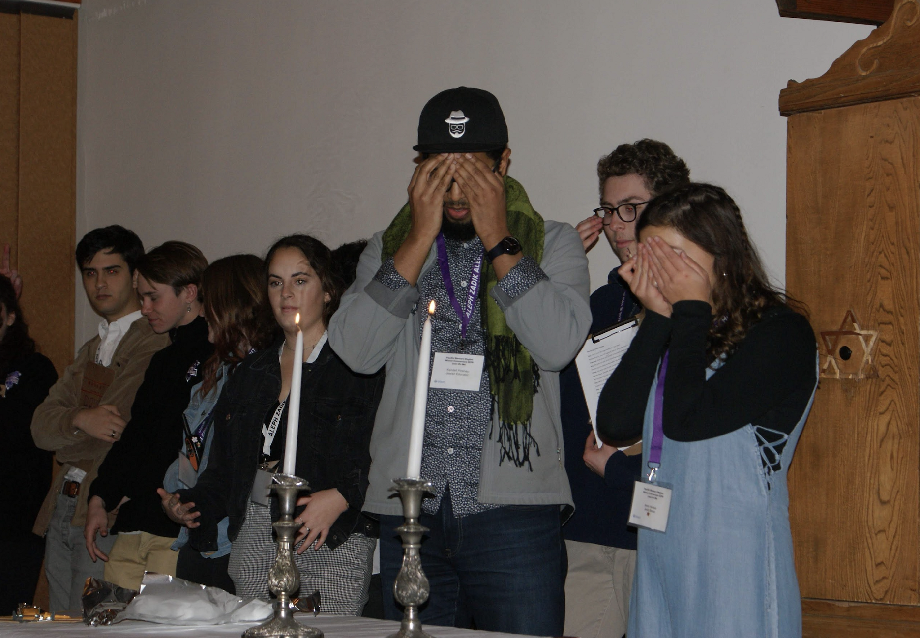 Group of people celebrating on stage