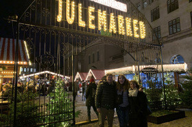 Group of people celebrating on stage