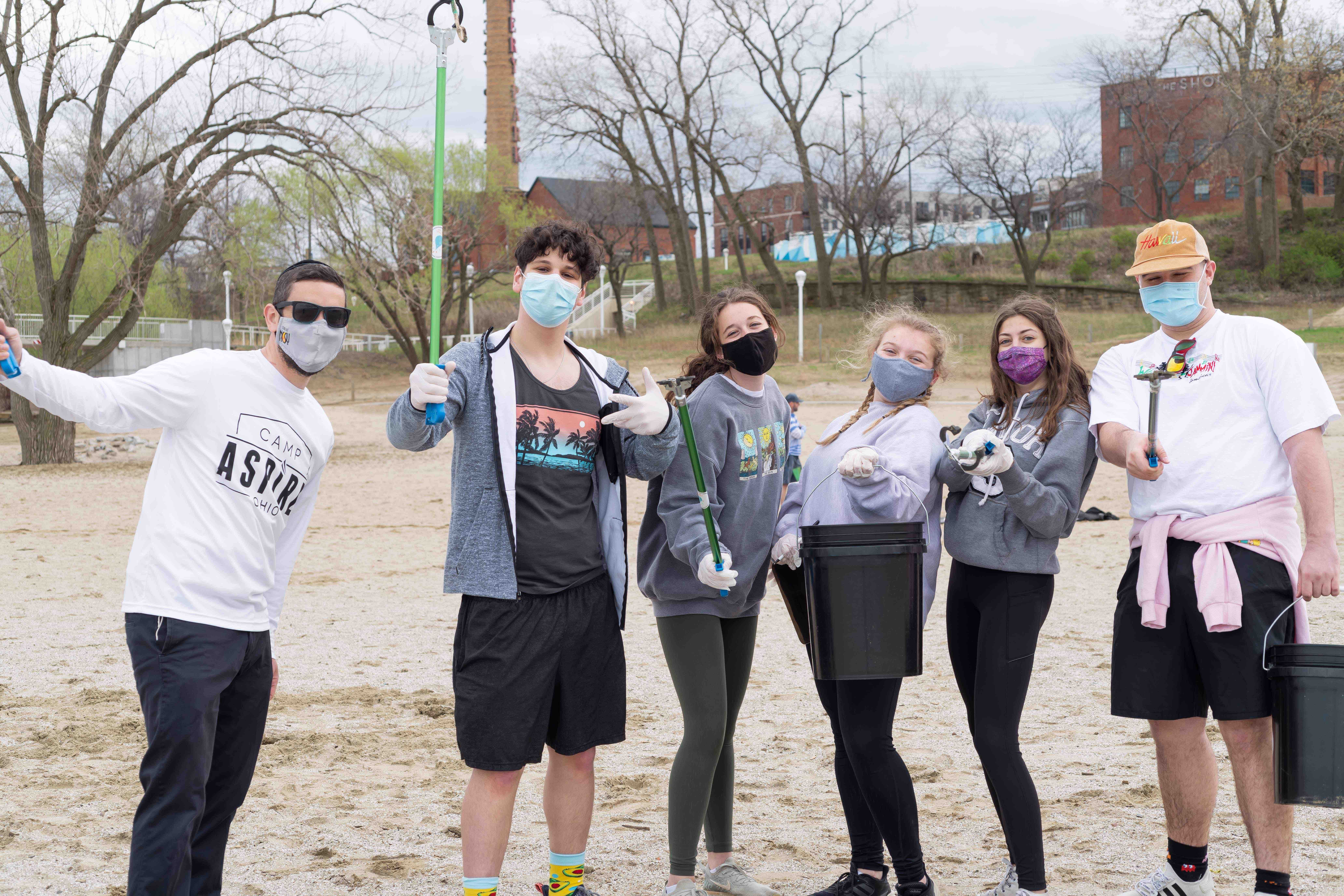 Group of people celebrating on stage