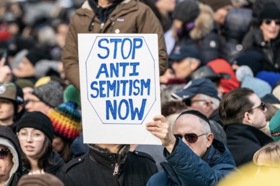 Group of people celebrating on stage