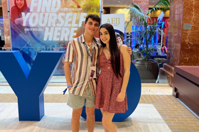 Group of people celebrating on stage