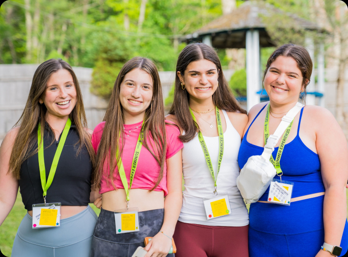 Group of people smiling outdoors