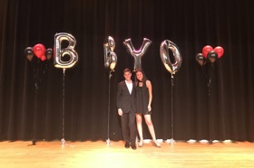 Group of people celebrating on stage