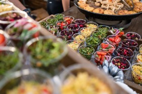 Group of people celebrating on stage