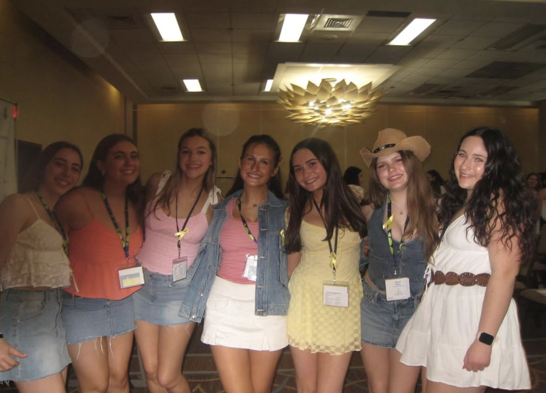 Group of people celebrating on stage