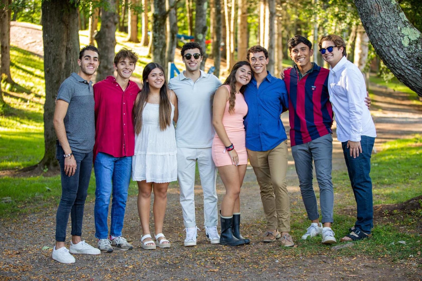 Group of people celebrating on stage