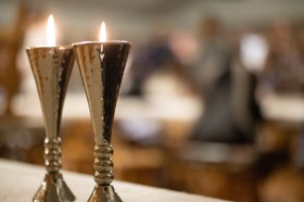 Group of people celebrating on stage