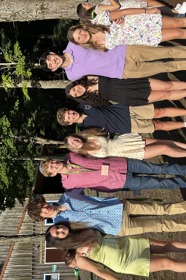 Group of people celebrating on stage