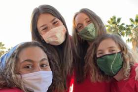 Group of people celebrating on stage