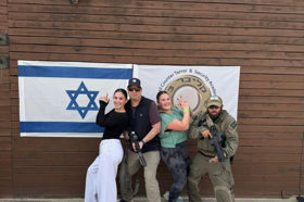 Group of people celebrating on stage