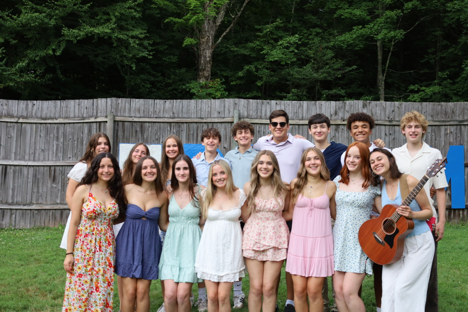 Group of people celebrating on stage
