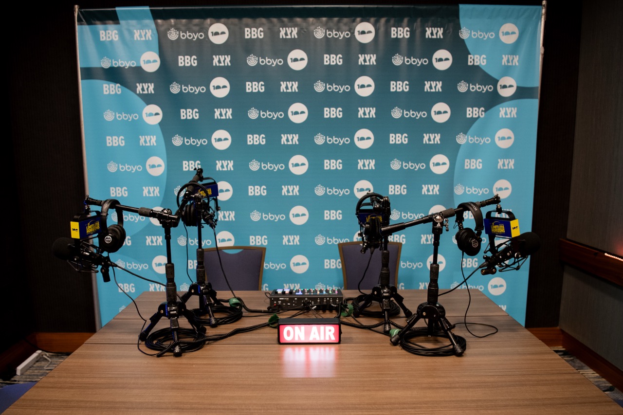 Group of people celebrating on stage