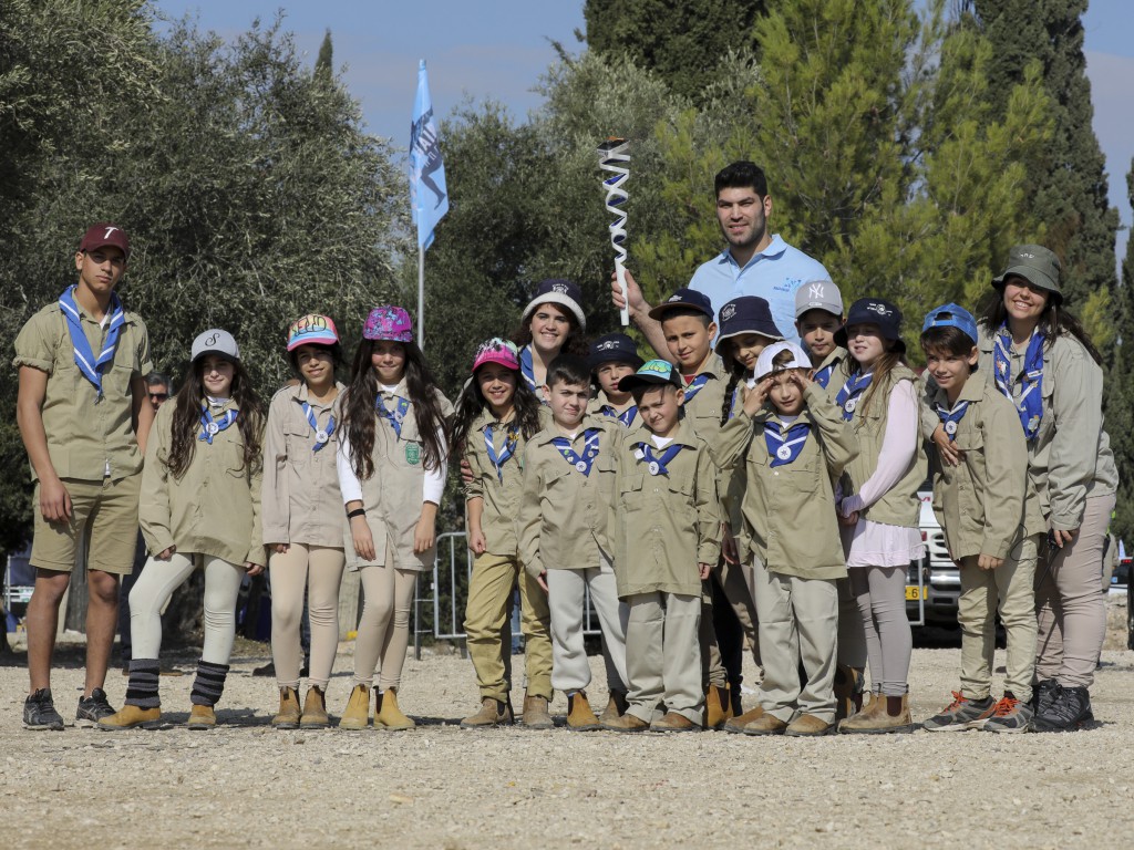 Group of people celebrating on stage