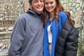 Group of people celebrating on stage