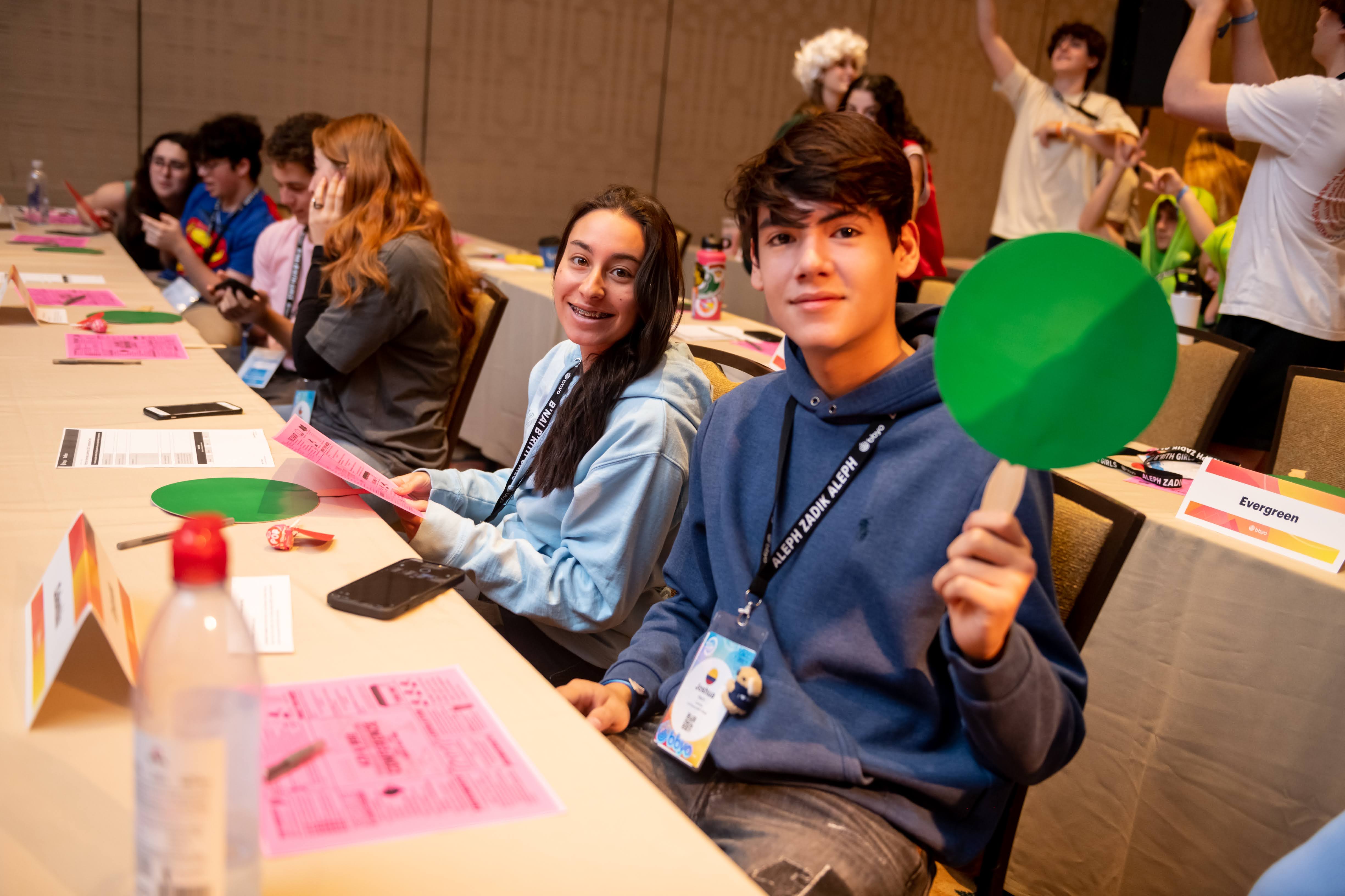 Group of people celebrating on stage