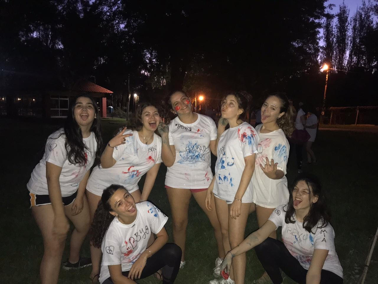 Group of people celebrating on stage