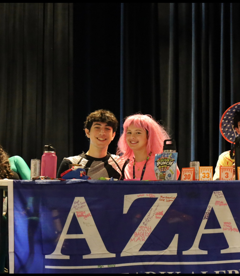 Group of people celebrating on stage