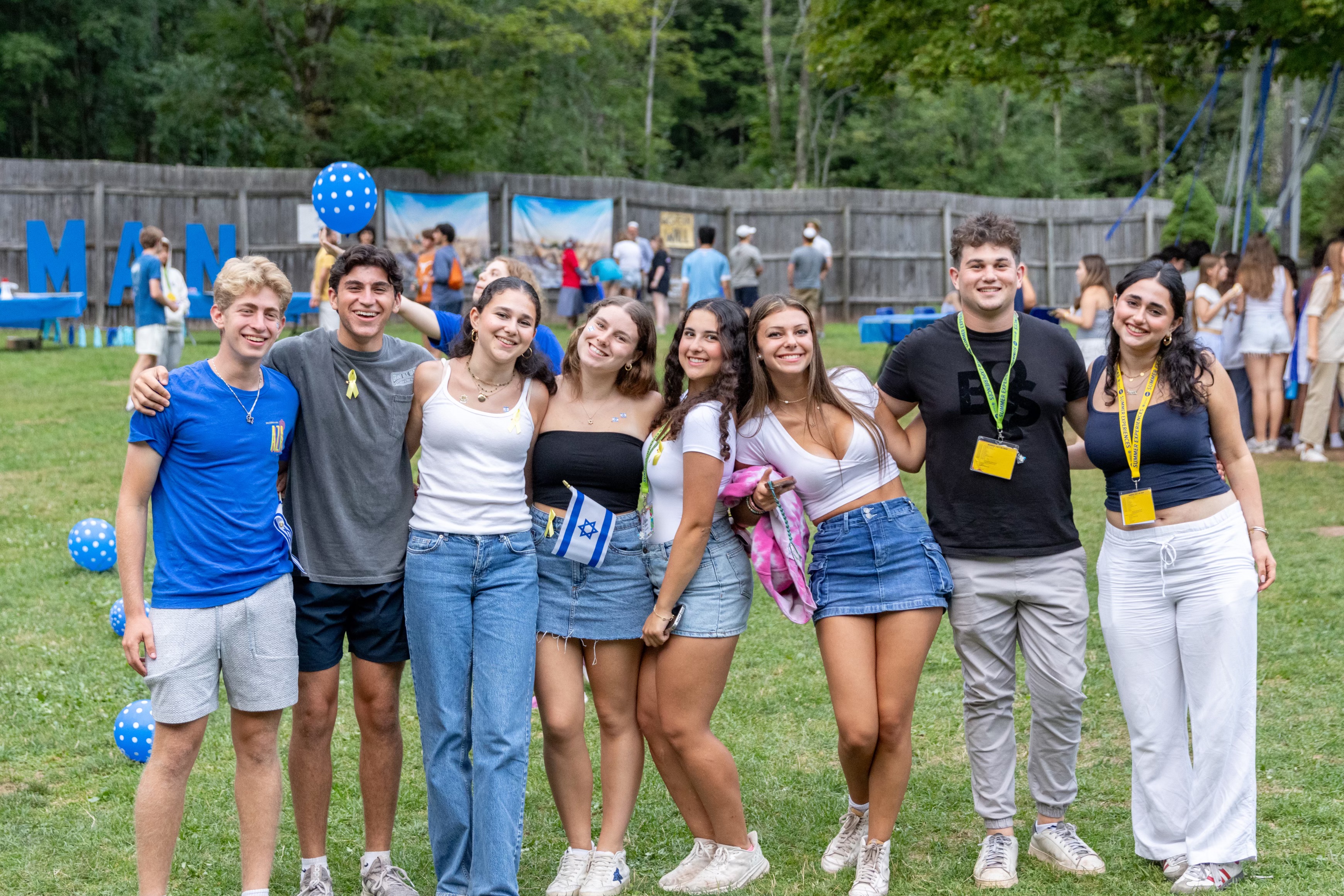 Group of people celebrating on stage