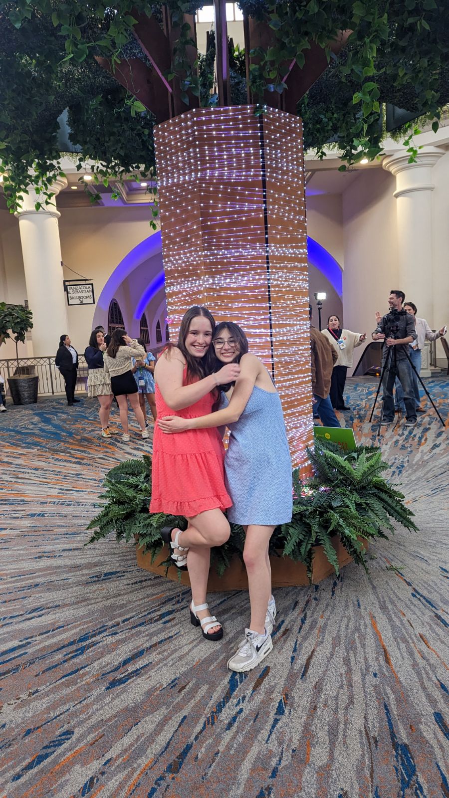 Group of people celebrating on stage