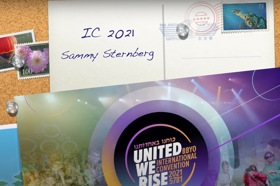 Group of people celebrating on stage