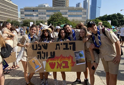 Group of people celebrating on stage