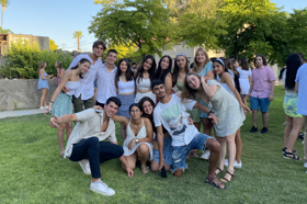 Group of people celebrating on stage