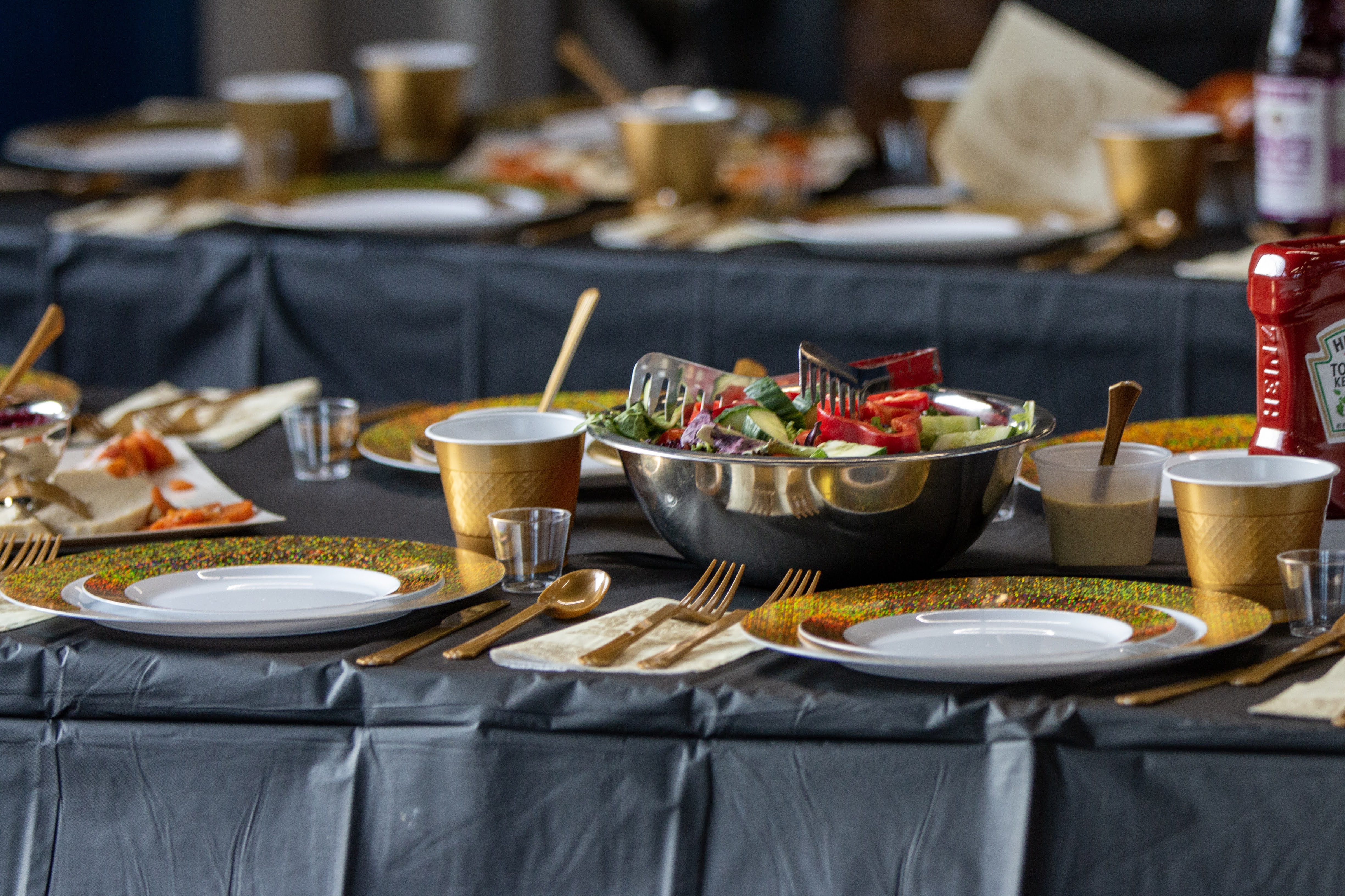 Group of people celebrating on stage