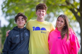 Group of people celebrating on stage