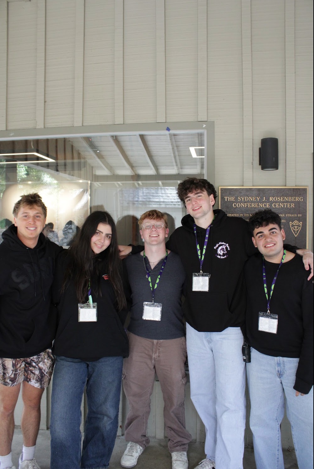 Group of people celebrating on stage