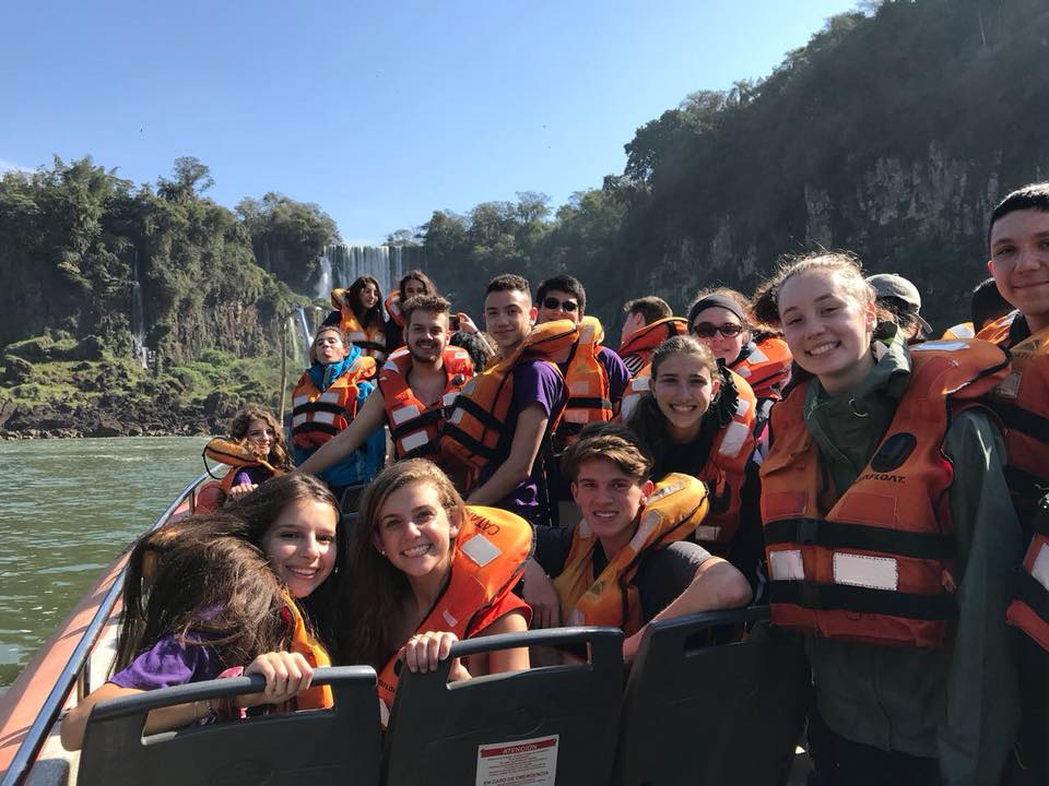 Group of people celebrating on stage