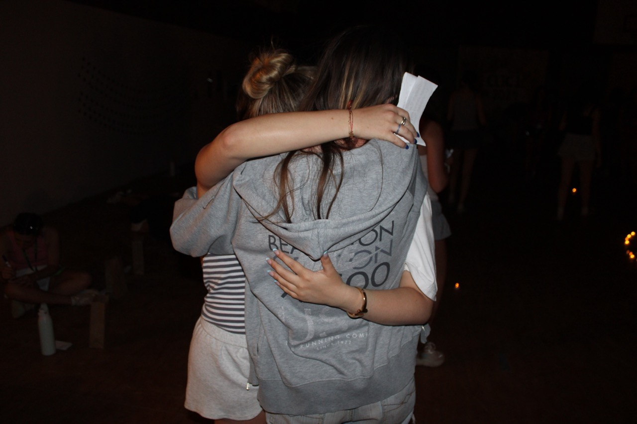 Group of people celebrating on stage