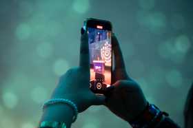 Group of people celebrating on stage