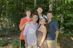 Group of people celebrating on stage