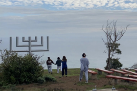 Group of people celebrating on stage