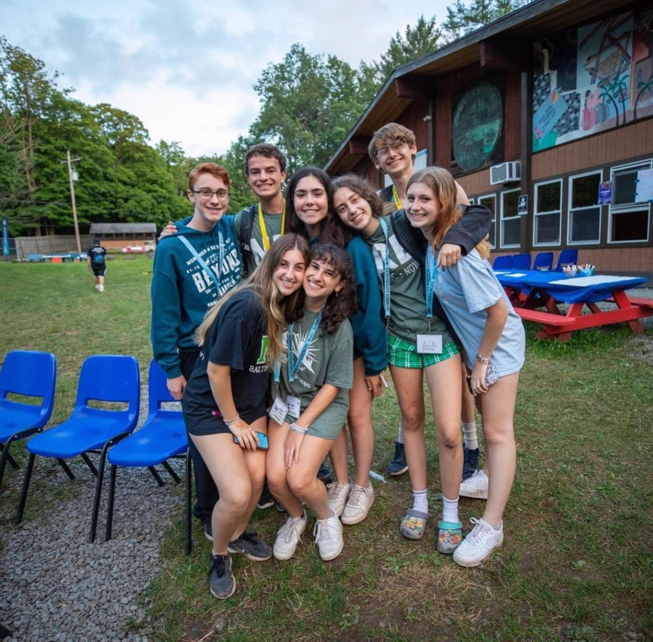 Group of people celebrating on stage