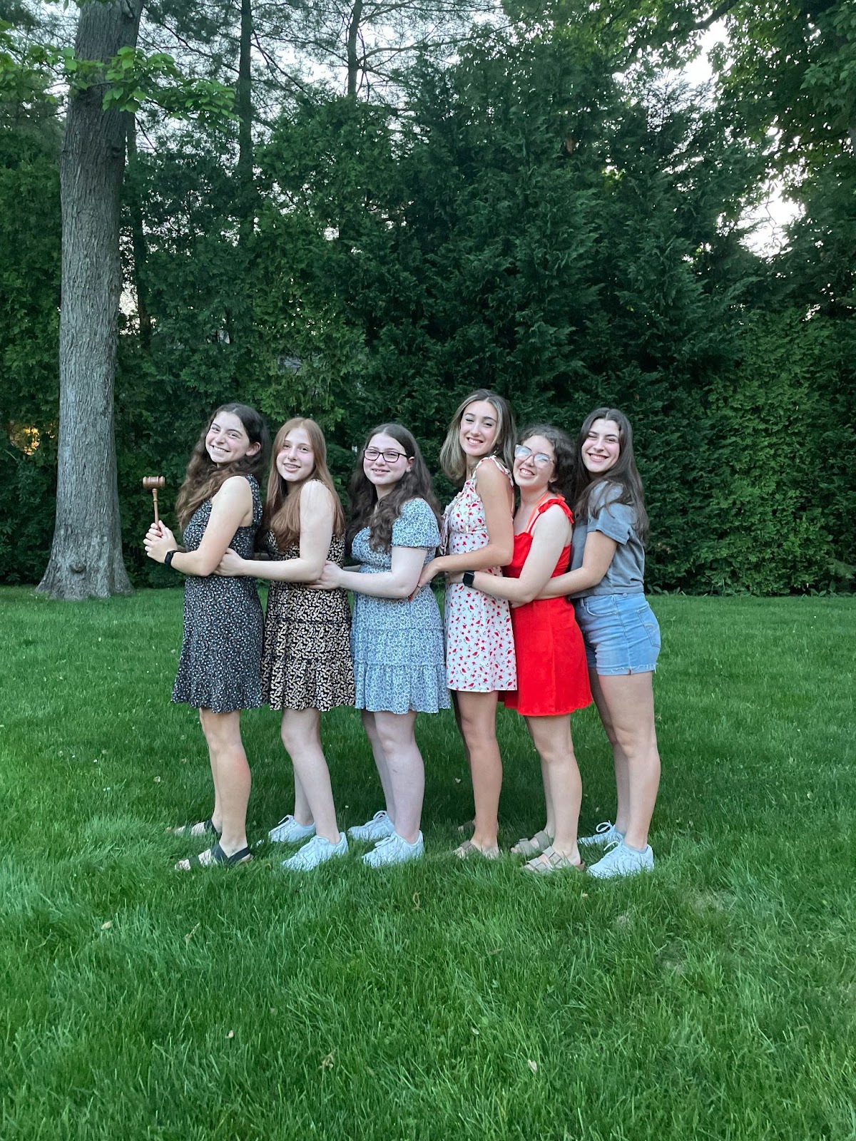 Group of people celebrating on stage