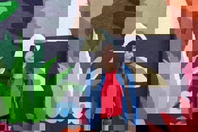 Group of people celebrating on stage