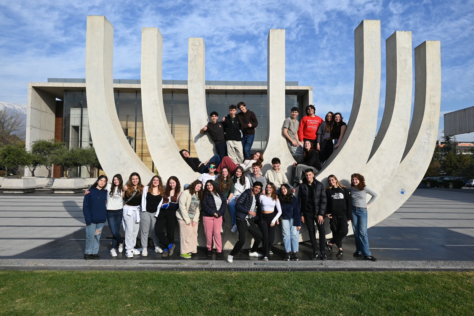 Group of people celebrating on stage