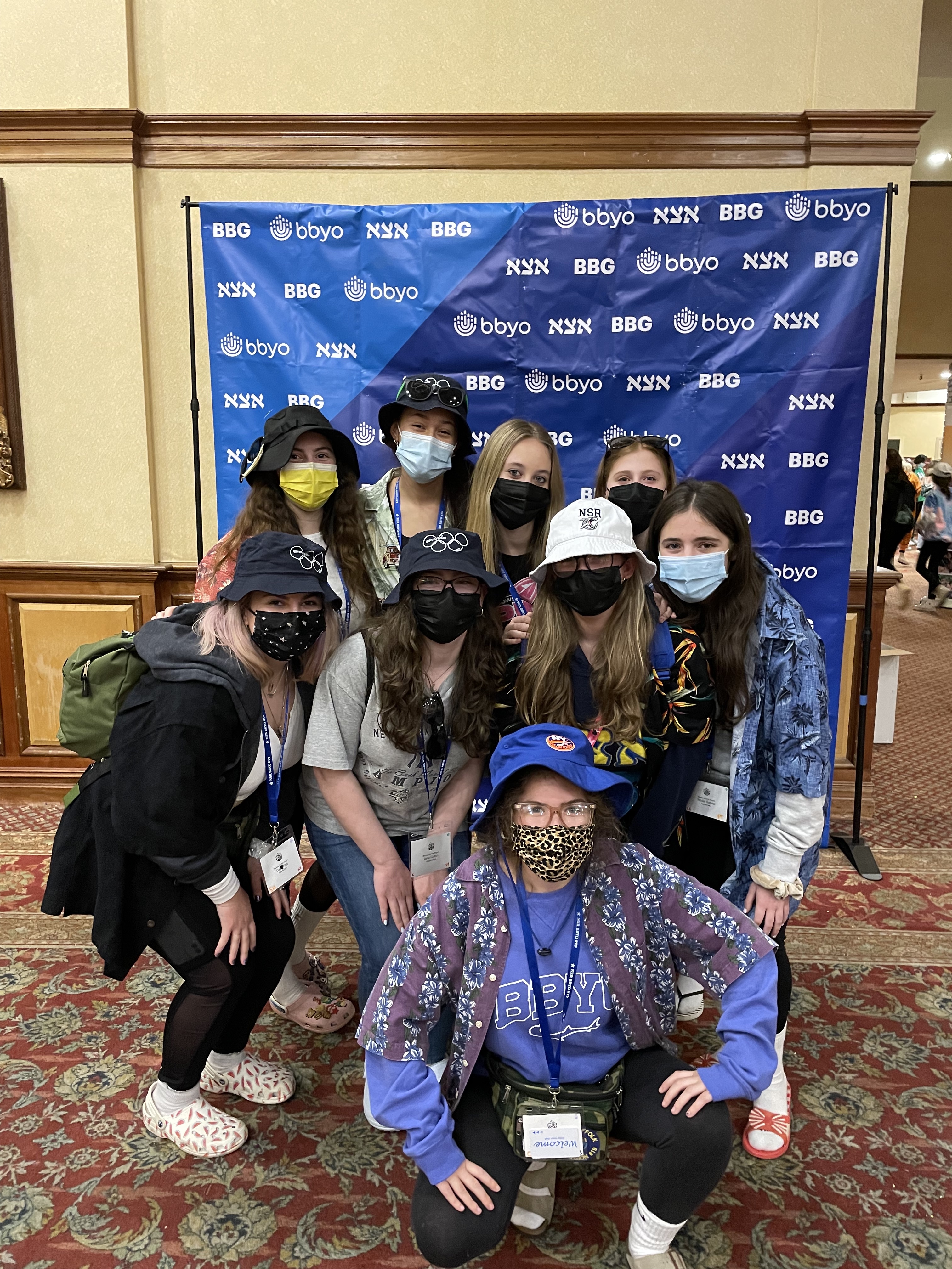 Group of people celebrating on stage